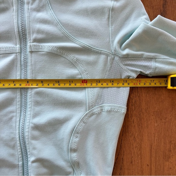 Lululemon Forme Jacket Full Length Women's Sz 4 Light Blue Aquamarine Full Zip - Picture 13 of 16